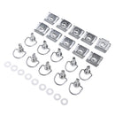 10 Sets Motorcycle Metal Quick Release Fairing Fastener D Ring 17mm Road Race or Trackday