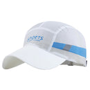 Men Women Fashionable Quick Dry Waterproof Flex Fit Baseball Outdoor Sports Hiking Camping Tennis Golfing Sun Cap Hat White