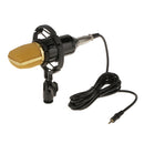Condenser Microphone Mic Sound Studio Speech Recording Dynamic with Shock Mount Windshield Sponge Foam Cover BM700 Black