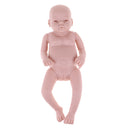 Unpainted 20inch Lifelike Reborn Girl Doll Kits Blank Full Body Vinyl Doll Mold DIY Making Accessories