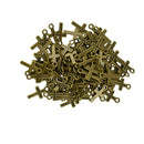 Lots Of 200 Pieces Antique Bronze Cross Charms Pendant Jewelry Craft DIY