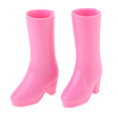 Fashion Pink High Heels Boots Doll Shoes for 1/6 Blythe Azone Licca Dolls Accs Toys