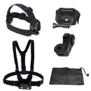 Adjustable Head Strap Mount Belt + Chest Belt Mount Kits For Sports Camera