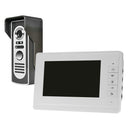 7'' LCD Video Door Phone Intercom Doorbell, Remote Unlock Night Vision Security Camera Home Surveillance with 1 Monitors-EU