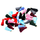 30 Pieces Silky Handmade Tiny( 23mm/1'' ) Soft Tassels, Mini Tassels, Colorful Tassels, Earring Tassels, Tassel Charms with Golden Jump Rings