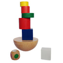 Kids Colorful Wood Balancing Game Set Stacking Toys Developmental Baby Toys 8 Pieces / Set