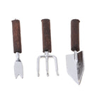 3 Pieces Miniature Alloy Shovel Potted Tools for 1/12 Dollhouse Room Garden Life Scenes Decor