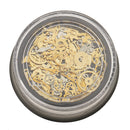 Lot Nail Art Decoration DIY Gold Wheel Clock Parts Small Thin Metal Spangle Charm Glitter Tips kit