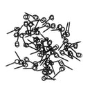 50 Pieces 13mm Carp Fishing Chod Boilie Screw with Ring Pop Up Peg Pellet Holder Bait Stop Matte Black Terminal Tackle