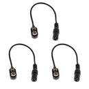 Durable 3 Pieces Guitar Effect Pedals Power Supply Splitter Adapter Cables Cords