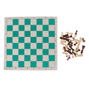 Portable Chess with Roll up Chessboard for Travel Camp Toys 13.77 x 3.14inch Small