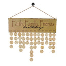 Rustic Design Wooden MDF Special Day Reminder Calendar Board Party Wall Door Hanging Sign