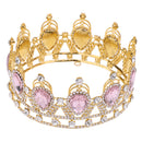 Baroque Bridal Queen Crystal Rhinestone Water Drop Crown Tiara Headpiece