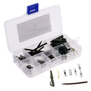 71Pcs/Set Carp Fishing Accessories Kit Swivels/Snaps/Rig Tube/Line Aligner Terminal Tackle with Box