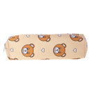 Assorted Pattern Print Carton Bear Leather Zip Plaid Pen Pencil Case Bag Make-Up Purse Pouch School Supply