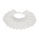Fashion Lace Women Cotton Shirt Peter Pan Fake Collar Detachable White
