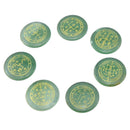 7pcs Natural Green Aventurine Set Crystal Polished Engraved Crystal Reiki Symbol Set The Seven Archangels