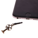 Vintage Phone Stopper Cap Compatible with 3.5mm Headphone Fan Shape