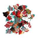 50 Pieces Christmas Bell Shape Wooden Buttons for DIY Sewing Clothing Decoration Kids Crafts