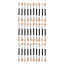 30Pcs Sponge Nail Powder Puff Brush Double-sided Eyeshadow Stick Makeup Manicure Nail Art Tool