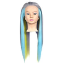 DIY Long Hair Mannequin Head Hair Train Practice Styling Doll Head Model