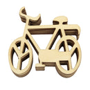 Pack of 10 Pieces Handcraft Bicycle Shape Wood Crafts Embellishment Scrapbooking DIY