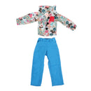 Trendy Two-piece Clothing Blue Trousers And Floral Long Sleeve Shirt For 1/4 BJD Dolls