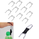 10 Pieces Aluminum Alloy Drink Water Bottle Buckles Quick Clips Holder Accessories Outdoor Camping Hiking Travel