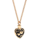 Love Heart Flower Urn Pendant for Ashes Cremation Chain Necklace Memorial