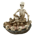 Skeleton Ashtray Statue Art Ornament Ash Holder Collectables Table Decor