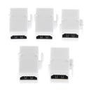 5 Piece HDTV F/F Coupler Extender Adapter Female Plug Cable Extension Connector