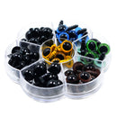 56 Pieces 12mm Plastic Colorful Safety Eyes Washers For Doll Animal Stuffed Toys