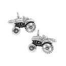 Mens Fashion Suit Cuff Links Silver Vintage Car Tractor Shaped Cufflinks
