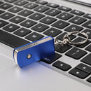 Flash Drive Memory Stick Fold Storage Thumb Stick Swivel Design Blue 64GB