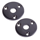 Round Jack Plate Cover fr Les Paul or Tele Style Electric Guitar Bass Black