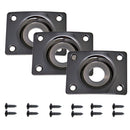 Rectangle Jack Plate for Les Paul or Tele Style Electric Guitar Bass Black
