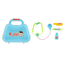 Portable Doctor Nurse Tools and Case Kit Kids Pretend Role Play Toy Gift Blue B
