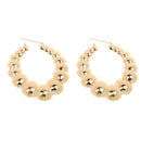 Women Big Round Hoop Dangle Earrings Engagement Chic Chunky Earrings