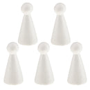 5pcs Doll Shaped Styrofoam Foam Crafts Creative DIY Handmade Painted Crafts