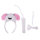 Pack of 3/Set Sheep Animal Cartoon Headband Bow Tie Tail Cosplay Party Costume