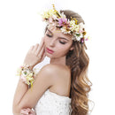 Elegant Wedding Jewelry Flower Forehead Garland Bracelet Bridal Accessories