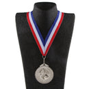 Metal Foootball Silver Medal Prize Award for Winners Kids Party Game Favor