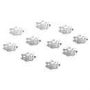 5 mm Flower Bead Caps Jewelry findings Silver Pack Of 10PCS