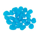 Pack of 100PCS Glow In The Dark Pebbles Stone Fish Tank Aquarium Decor Home Party Garden Yard Decor Ornaments Sky Blue