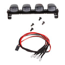 4Pcs Roof Light w/ Cover Lampshade for 1/10 Scale RC4WD Axial SCX10 D90 CC01 RC Crawler Car