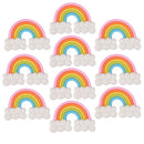 10pcs Miniature Dollhouse Fairy Garden Landscape Rainbows Decor