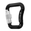 Outdoor 20KN Aluminum Alloy Caribiners for Paraglider Paragliding/Powered Paragliding Camping Buckle Rock Climbing Safety Rescue Gear- Black