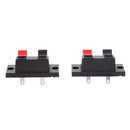 10x 2 Positions Push In Jack Spring Load Audio Speaker Terminals Panel Connector