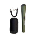Professional Metal Detector portable + Holster Treasure Hunting Unearthing Tool Buzzer Vibration Automatic Tuning Green