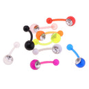 9 Pieces Acrylic Ball Belly Button Ring Navel Bar Piercing Jewelry Bikini Decor